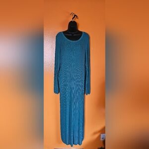 Future Collective Ribbed Rayon Longsleeve Maxi Dress New Size 2X